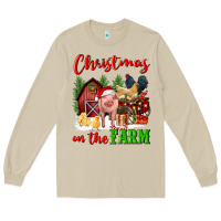 Mushroom christmas on the farm Long Sleeve Tee - FaDigitalArtStudio