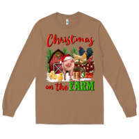 Toasted Coconut christmas on the farm Long Sleeve Tee - FaDigitalArtStudio