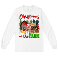 White christmas on the farm Long Sleeve Tee - FaDigitalArtStudio
