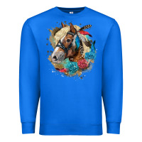 True Royal haflinger horse floral Premium Sweatshirt - LillyAllenDesigns