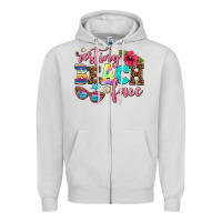 Dove Grey resting beach face Zipper Hoodie - AdoDesignShop