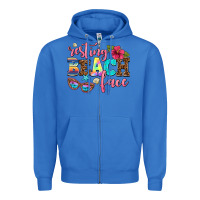 True Royal resting beach face Zipper Hoodie - AdoDesignShop
