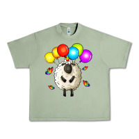 Oil Green rainbow sheep Urban Heavy Tee - Zillion Design Studio