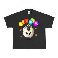 Pigment Black rainbow sheep Urban Heavy Tee - Zillion Design Studio