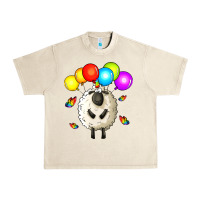 Sandshell rainbow sheep Urban Heavy Tee - Zillion Design Studio