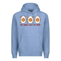 Colony Blue you know why i'm here Premium Hoodie - MaliasSmallBusiness