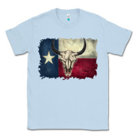 Dusty Blue distressed tesas flag Classic Tee - BarkalooDesign
