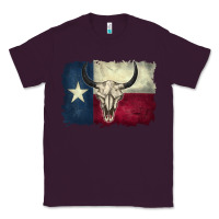 Plum distressed tesas flag Classic Tee - BarkalooDesign