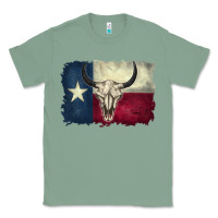 Sage distressed tesas flag Classic Tee - BarkalooDesign