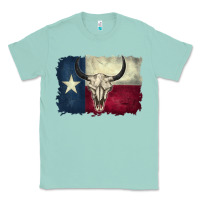 Seafoam distressed tesas flag Classic Tee - BarkalooDesign