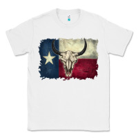 White distressed tesas flag Classic Tee - BarkalooDesign