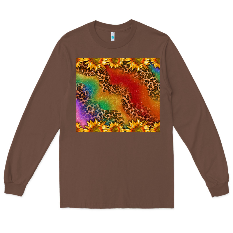 Pride Sunflower  Rainbow Leopard Long Sleeve Tee by AdoDesignShop | Teevron