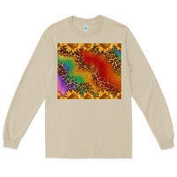 Mushroom pride sunflower  rainbow leopard Long Sleeve Tee - AdoDesignShop