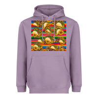 Lavender tacos and sunflowers with serape leopard background Heavyweight Hoodie - BarkalooDesign