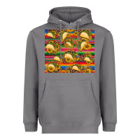 Storm tacos and sunflowers with serape leopard background Heavyweight Hoodie - BarkalooDesign