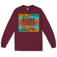 Burgundy sassy little soul Long Sleeve Tee - HRA Design Shop