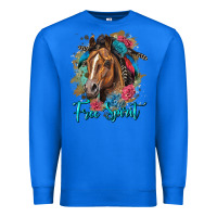 True Royal free spirit quarter horse floral Premium Sweatshirt - LillyAllenDesigns