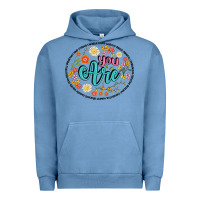 Pigment Pebble Blue you are Urban Hoodie - Artiststas