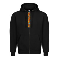Black fall leaf Zipper Hoodie - BundleAndBundleShop