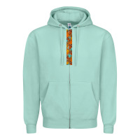 Seafoam fall leaf Zipper Hoodie - BundleAndBundleShop