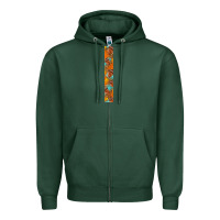 Sports Green fall leaf Zipper Hoodie - BundleAndBundleShop
