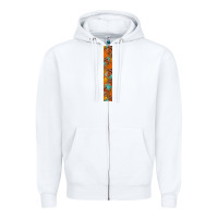 White fall leaf Zipper Hoodie - BundleAndBundleShop