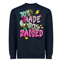Navy 70s made 80s raised Heavyweight Sweatshirt - texasbilliewilder