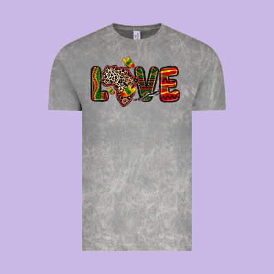 Love Africa Map Vintage Tee Designed By Zillion Design Studio