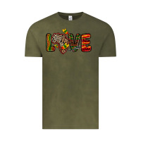 Vintage Olive love africa map Vintage Tee - Zillion Design Studio