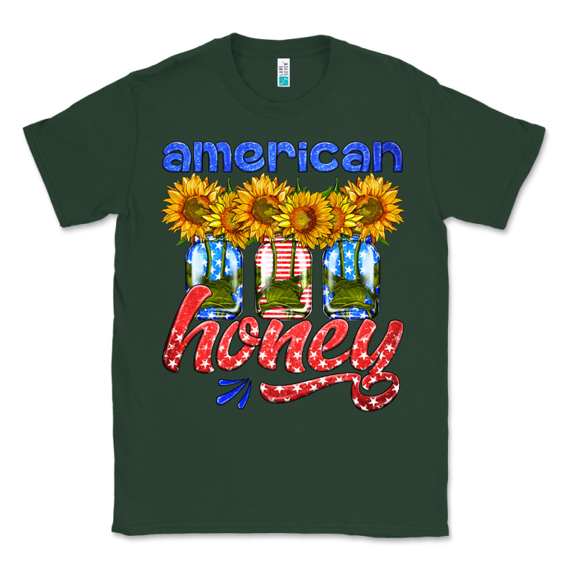 American Honey Sunflower Mason Jar Classic Tee by HRA Design Shop | Teevron