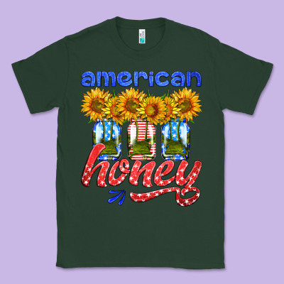American Honey Sunflower Mason Jar Classic Tee Designed By Hra Design Shop