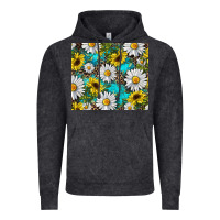 Vintage Arctic western daisy and sunflower Vintage Hoodie - RanaPortraitStore