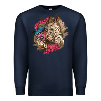 Floral Appaloosa Horse With Feathers Premium Sweatshirt | Teevron