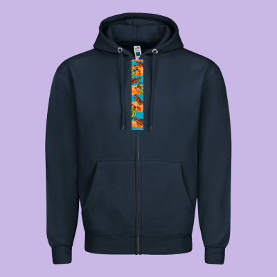 Fall Pumkin Zipper Hoodie Designed By Bundleandbundleshop