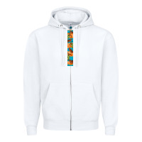 White fall pumkin Zipper Hoodie - BundleAndBundleShop