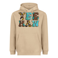 Mushroom western sunflowers turquoise leopard yee haw Heavyweight Hoodie - BarkalooDesign