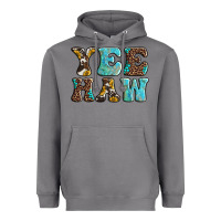 Storm western sunflowers turquoise leopard yee haw Heavyweight Hoodie - BarkalooDesign