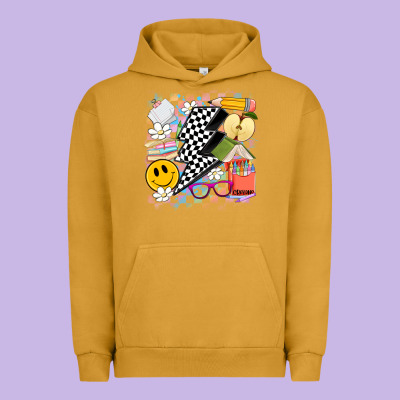 Retro Teacher Urban Hoodie Designed By Artiststas