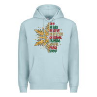 Blue Mist christmas snowflake Premium Hoodie - MaliasSmallBusiness
