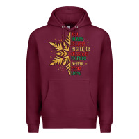 Burgundy christmas snowflake Premium Hoodie - MaliasSmallBusiness