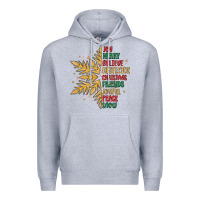 Heather Grey christmas snowflake Premium Hoodie - MaliasSmallBusiness