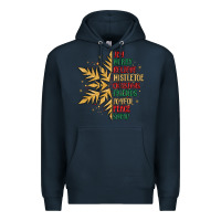 Navy christmas snowflake Premium Hoodie - MaliasSmallBusiness