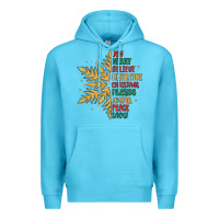 Ocean Blue christmas snowflake Premium Hoodie - MaliasSmallBusiness