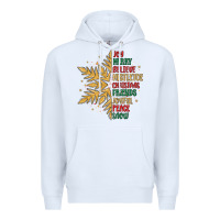 White christmas snowflake Premium Hoodie - MaliasSmallBusiness