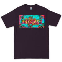 Plum dreamer with butterfly and tie dye  licance  plate Premium Tee - Artiststas
