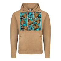 Vintage Camel western aztec highland cow Vintage Hoodie - RanaPortraitStore