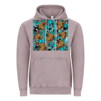 Vintage Zinc western aztec highland cow Vintage Hoodie - RanaPortraitStore