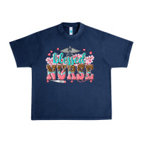 Navy blessed nurse Urban Heavy Tee - texasbilliewilder