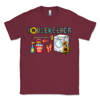 Burgundy housekeeper Classic Tee - CowhideDigitalArt