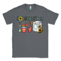 Charcoal Heather housekeeper Classic Tee - CowhideDigitalArt